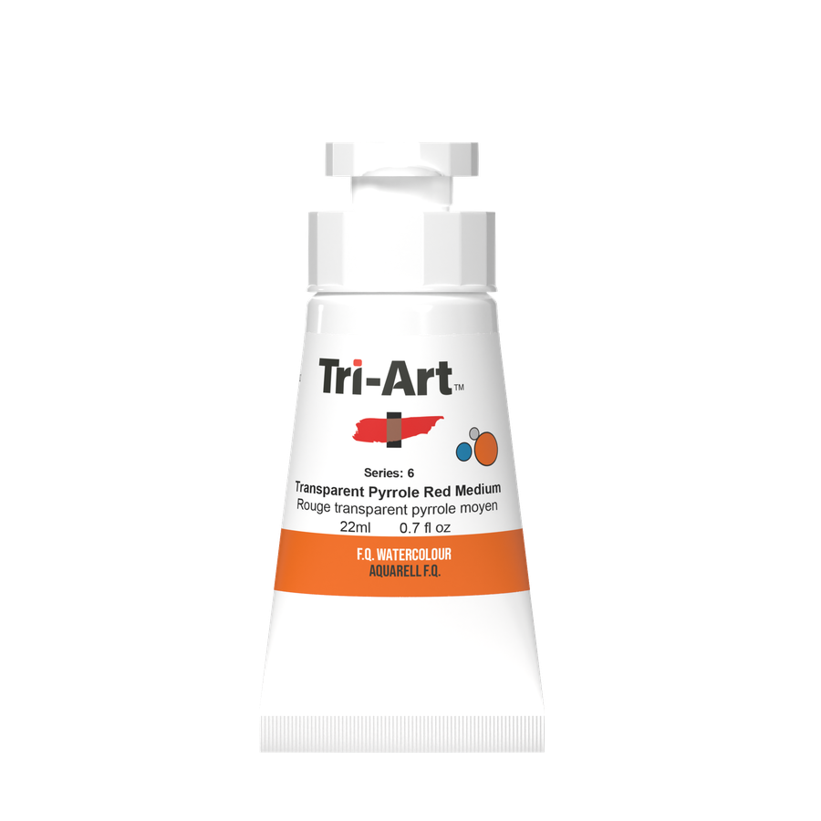 Tri-Art Water Colours - Transparent Pyrrole Red Medium