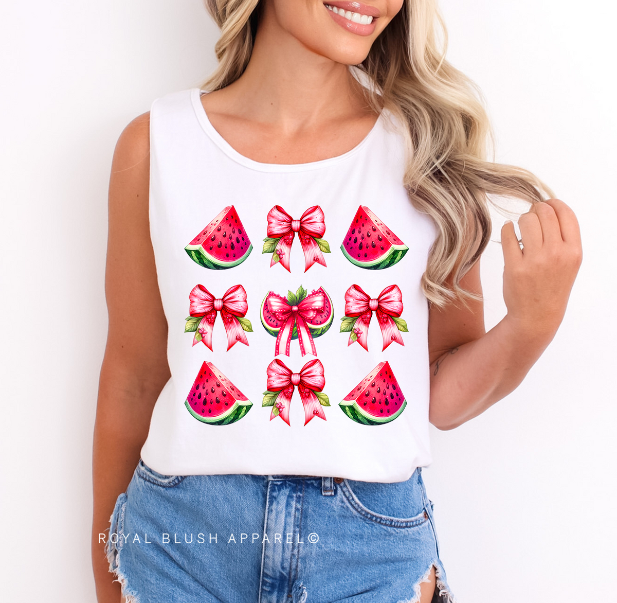 Watermelon Bows DTF Transfer