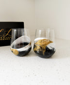 Resin Coated Wine Glasses (Set of 2)
